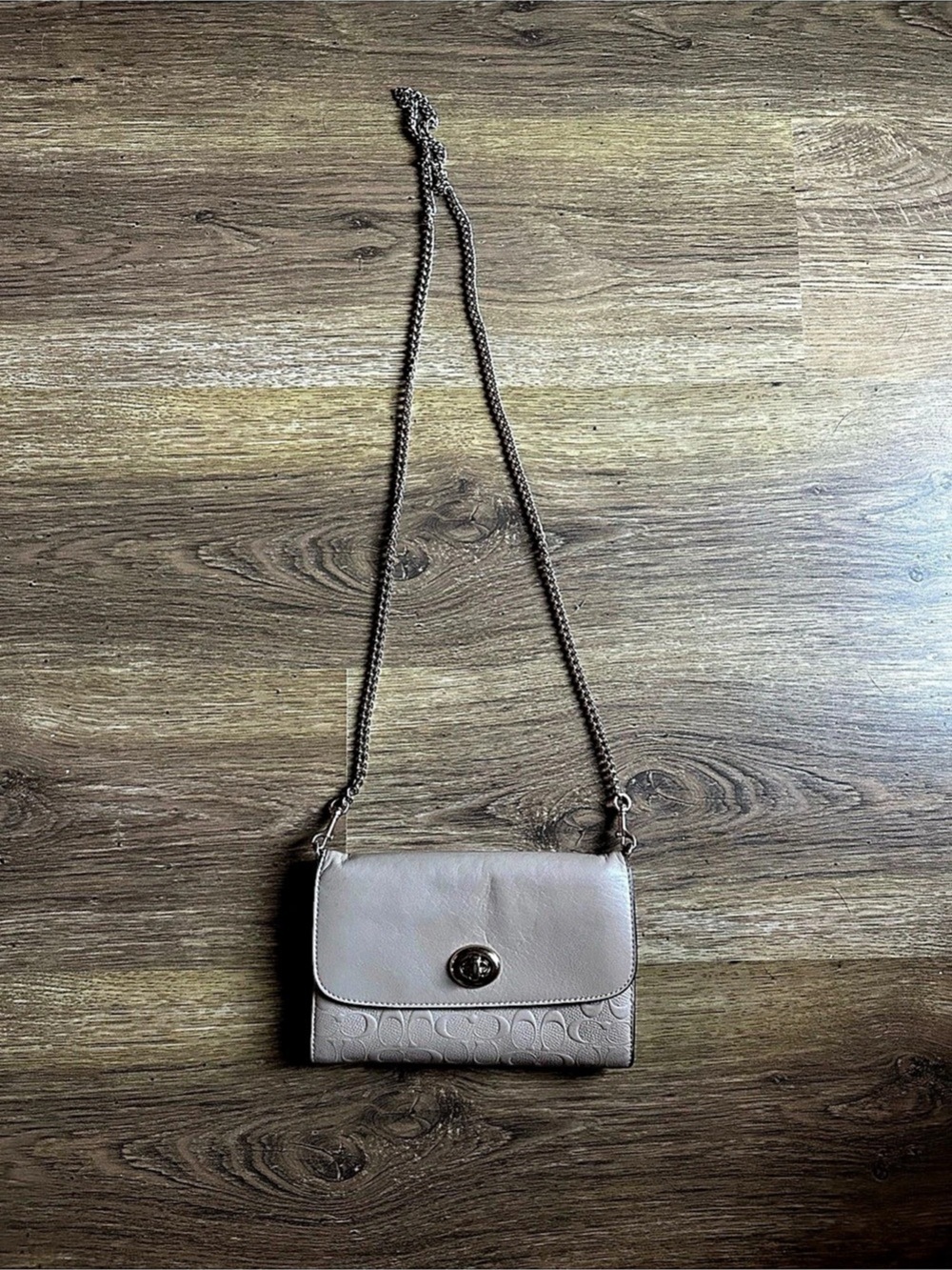 Coach Chain Crossbody (Nude)
